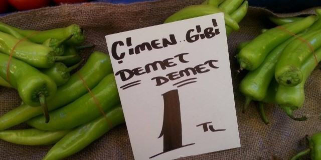 Artık biber demetle satılıyor