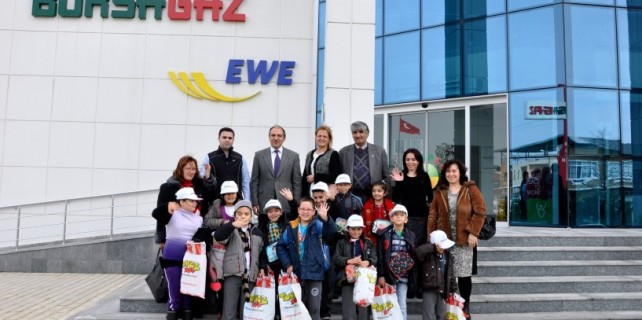 Özel çocuklardan Bursagaz’a teşekkür ziyareti