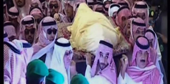 Kral Abdullah böyle uğurlandı