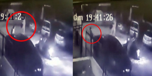 Cinayet anını kameralar böyle kaydetti!
