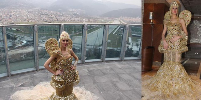 Dünyanın en pahalı gelinliği Sheraton Bursa'da