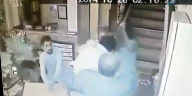 Otelde dehşet saçan İranlılar kamerada