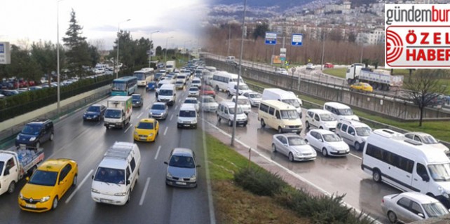 İzmir yolunda trafik çilesi...Özel haber