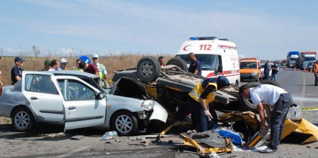 İşte Bursa'da trafik kazalarının 1 yıllık bilançosu