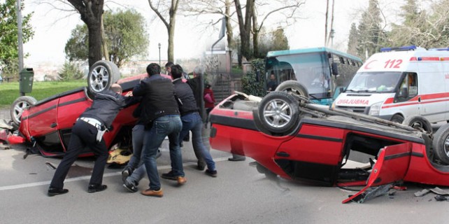Bursa'da faciadan dönülen kaza!