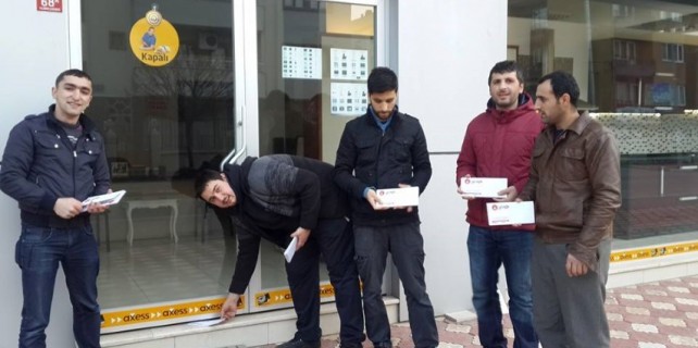 Saadetli gençlerden esnafa mektup