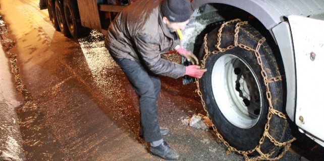 Sürücülerin kar çilesi