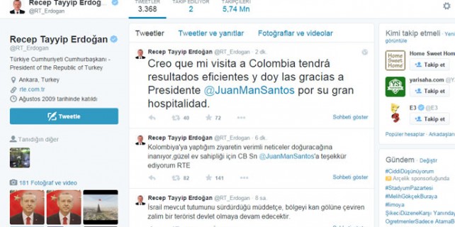 Erdoğan ikinci tweet'ini attı