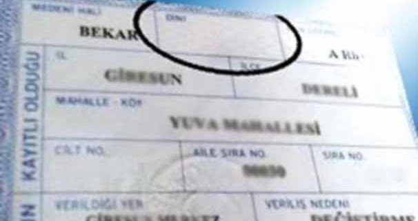 Kimliğinde din hanesi boş olanlar dikkat!
