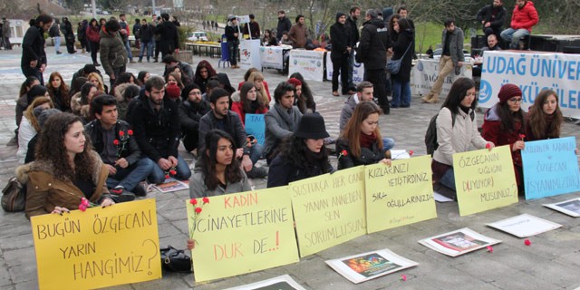 Uludağ Üniversitesi'nde Özgecan eyleminde gerginlik!