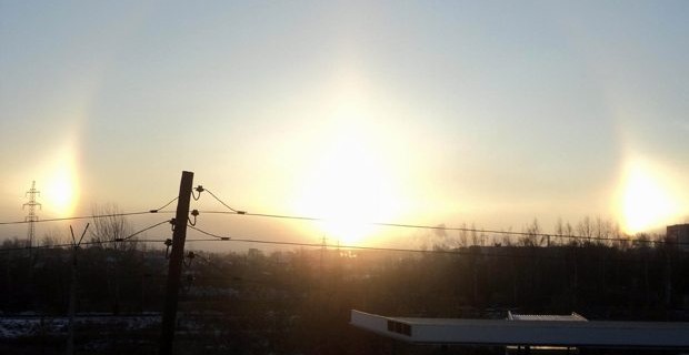 Üç güneşin birden doğduğunu görenler şoke oldu