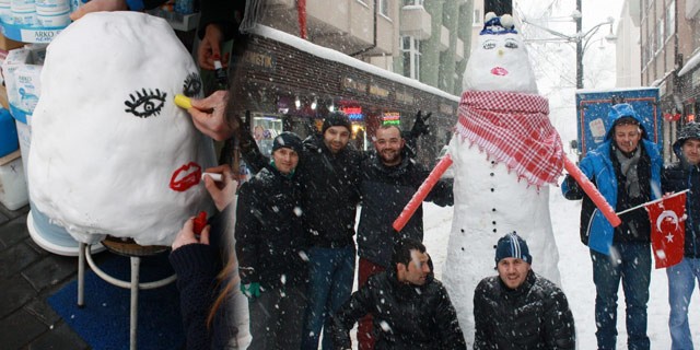 Kardan kadın görenleri şaşırttı