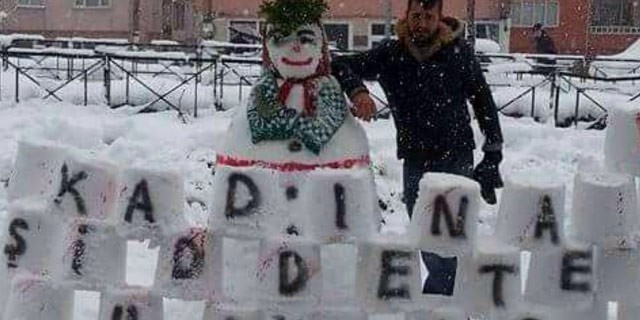 Kadına şiddete karlı tepki