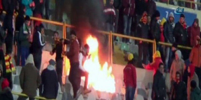 Maç bitti, ortalık savaş alanına döndü