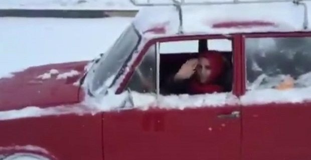 Kadın sürücüden 'Hacı Murat' ile drift şov!