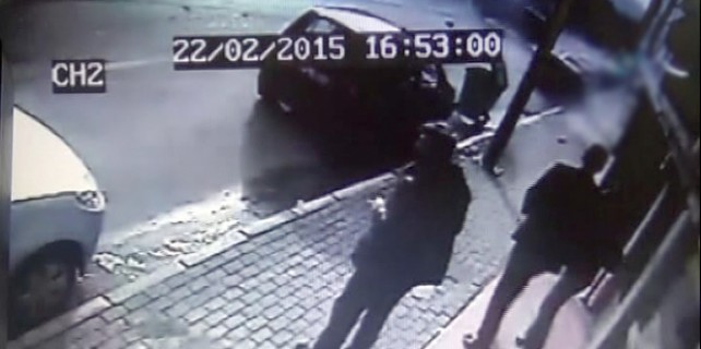 Bursa'da korkutan kaza kameraya böyle yansıdı