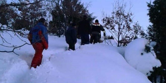 Bursa'da köylüler karda mahsur kaldı