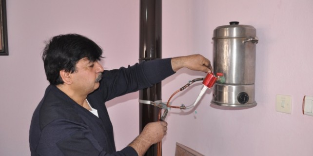 Bu soba suyla yanıyor!