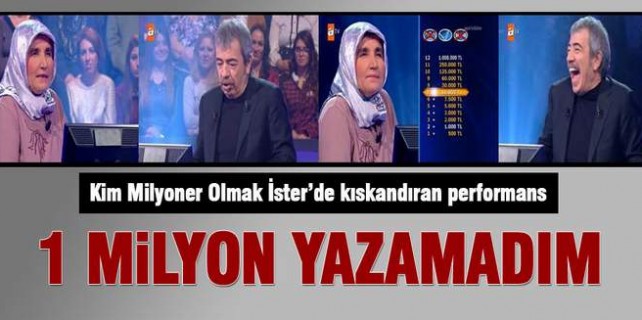Kim milyoner olmak ister'de şaşırtan performans