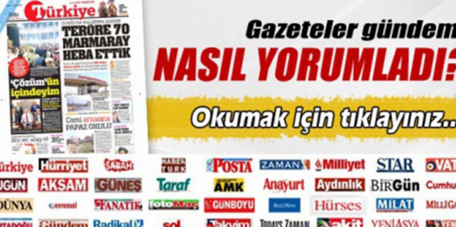 Gazeteler Türkiye ve Bursa gündemini nasıl yorumladı?