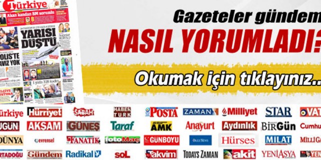 Gazeteler Türkiye ve Bursa gündemini nasıl yorumladı?