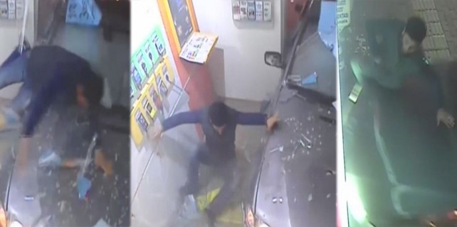 Dehşet anları kameraya böyle yansıdı