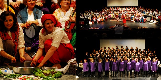 Nilüfer Kadın Korosu'ndan çiğ köfteli konser