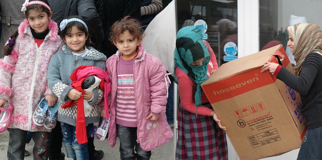 Bursa'ya sığınan Suriyelilere yardım eli
