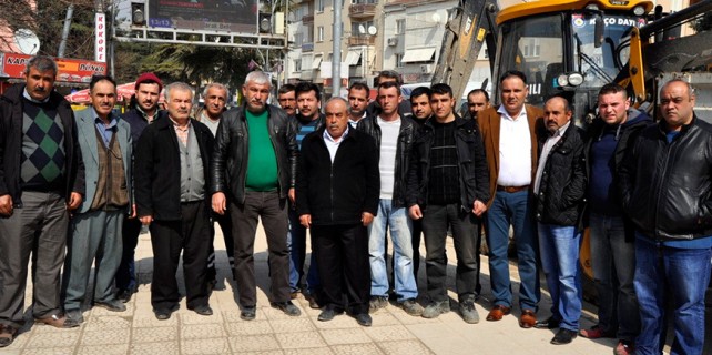 Taşeron işçilerin maaş eylemi