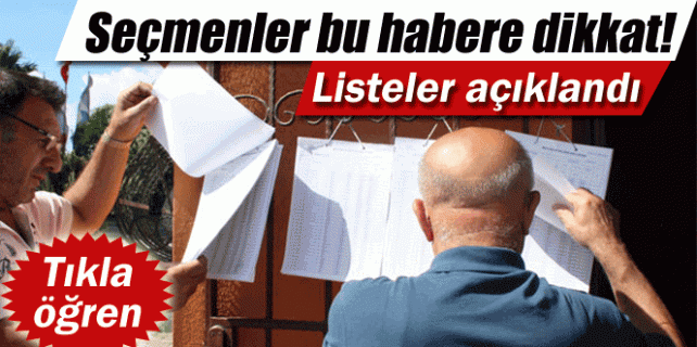 Seçmenler bu habere dikkat