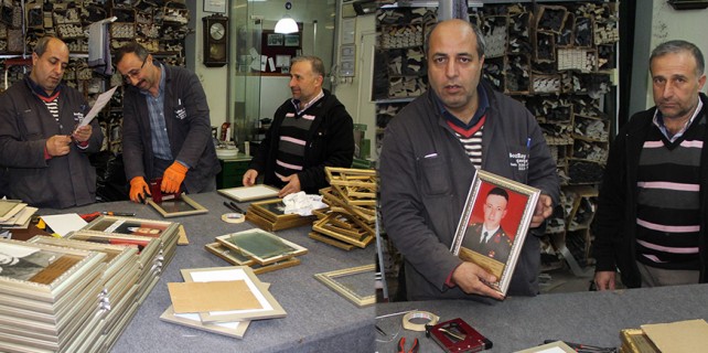 Şehit fotoğraflarına yeni çerçeve