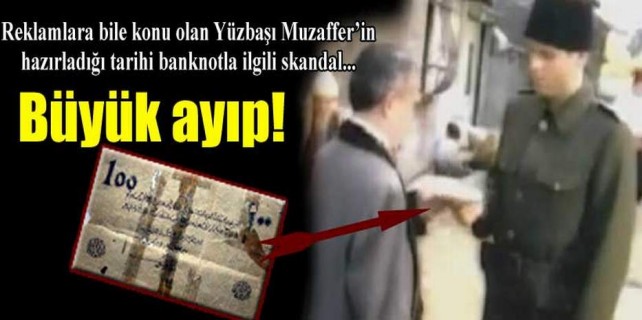 Yüzbaşı Mehmet Muzaffer'in yazdığı banknot kayıp