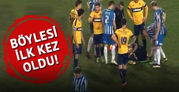 Yeşil sahalarda böylesi ilk kez oldu