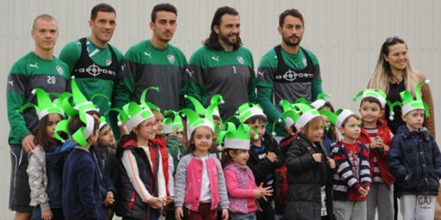 Miniklerden Bursaspor'a moral
