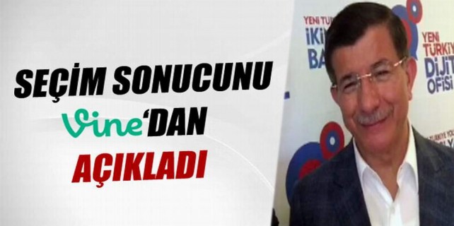Başbakan Davutoğlu seçim sonucunu şimdiden açıkladı