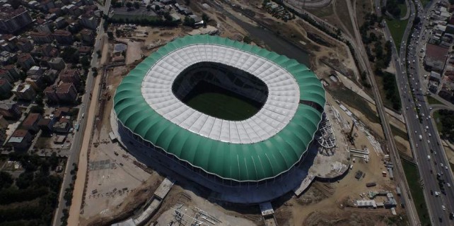 Timsah Arena 300 metreden böyle görüntülendi