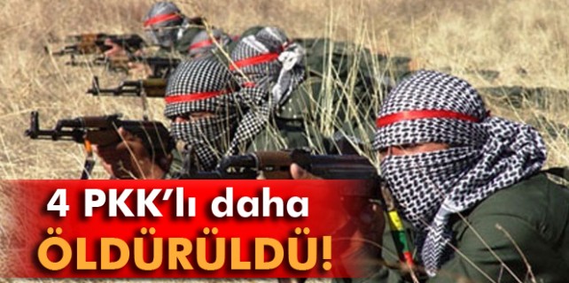 4 PKK'lı öldürüldü
