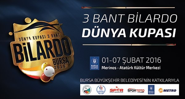 Bilardo Dünya Kupası Bursa'da