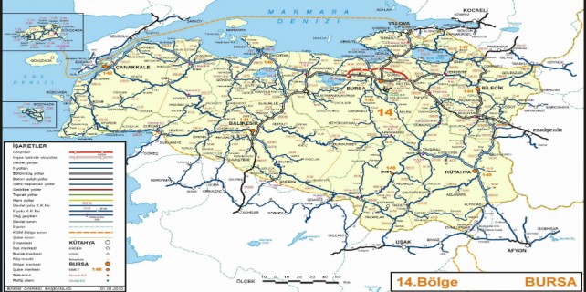 Bursa'nın çevre haritası çıkarılıyor