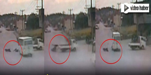 Bursa'daki korkunç kaza kameraya böyle yansıdı...