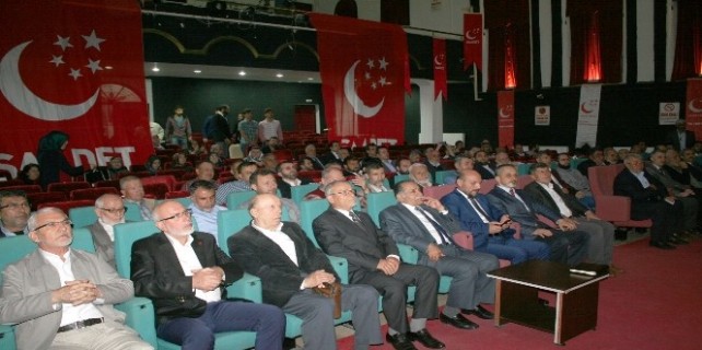Mudanya'da Saadet Partisi Sakin'le devam