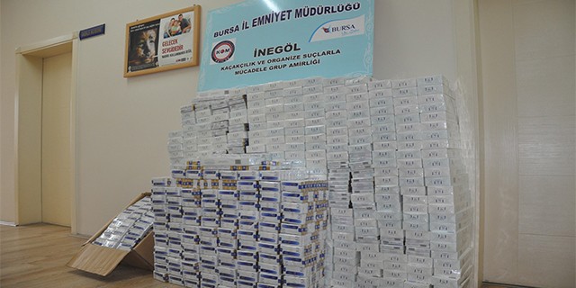 Bursa'da nefes kesen kaçak sigara operasyonu...