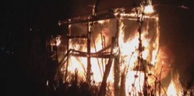 Bursa'da alev alev yandı...