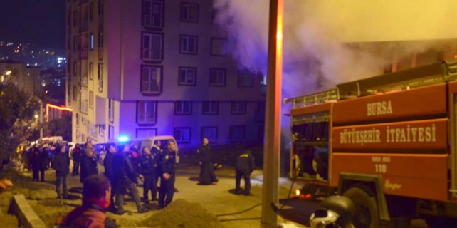 Otoparkta yangın paniği