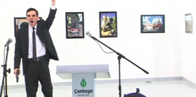 İşte Rusya Büyükelçisi'nin vurulma anı