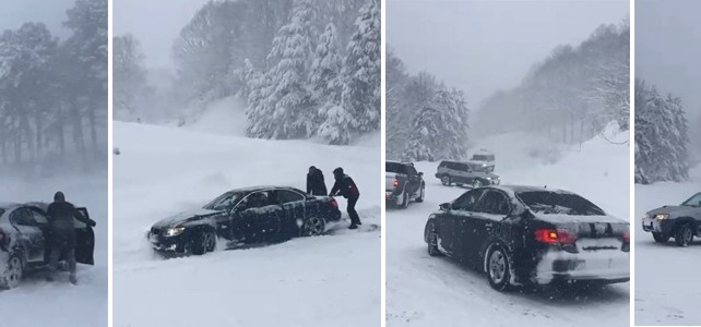 Bursa'da tipide mahsur kaldılar