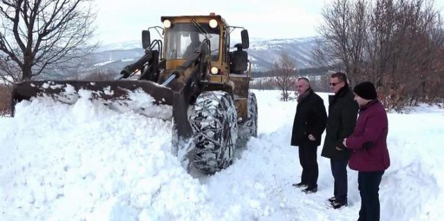 Öğrenciler tipide mahsur kaldı
