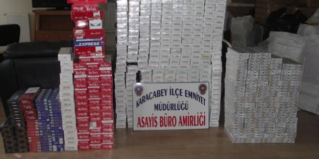 Bursa'da 5 bin paket kaçak sigara yakalandı