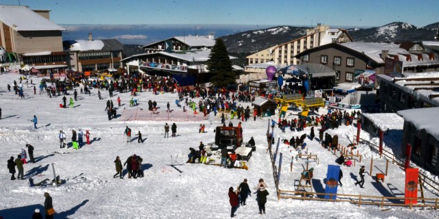 Uludağ doldu taştı