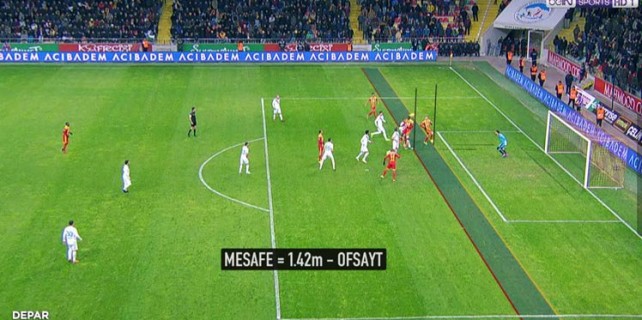 Kayserispor'un 2.golü ofsayt çıktı